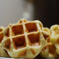 ぽんぽあーる's cooksnap of when they made ベルギーワッフル応用編　チェダーチーズワッフル♪.