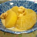 monchanママ's cooksnap of when they made 鶏皮と大根の煮物.