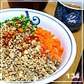 モーどん's cooksnap of when they made ご飯のお供にゴボウと豆腐のそぼろ.
