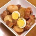 minmin!'s cooksnap of when they made ■　こっくり味の豚バラ大根　煮卵添え　■.