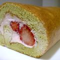 タンクン's cooksnap of when they made ピンク色♡苺チーズクリームのロールケーキ.