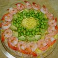 yurian21's cooksnap of when they made 桜えびとクリームチーズのパーティ寿司.