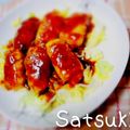 Ｓａｔｓｕｋｉ＊'s cooksnap of when they made あら美味しい！豚の餅巻きあんかけ.