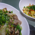 Ｈug's cooksnap of when they made ✿春キャベツと豚肉ときのこの中華炒め✿.