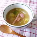 Kenmamac's cooksnap of when they made 白菜とベーコンの味噌バタースープ☆.