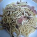 ☆☆モﾓ☆☆'s cooksnap of when they made ＊簡単☆しめじとベーコンのパスタ＊.