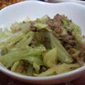 まりたま's cooksnap of when they made 豚挽肉とキャベツの味噌マヨ炒め.