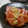 ピンクのたまご's cooksnap of when they made シンプル❀トマトの✿長ネギソースがけ❀.
