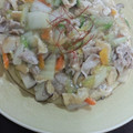 TTkichen's cooksnap of when they made 白菜と油揚げのそぼろあんかけ♪.