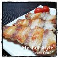 ☆noba☆'s cooksnap of when they made クレソルで★塩豚串焼き.