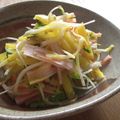 Omamama's cooksnap of when they made 貝割れ☆カニカマ☆たくあんの和え物.