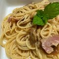 菜つ実☆ミ's cooksnap of when they made なめことベーコンの味噌クリームパスタ.