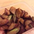 MofeMofee's cooksnap of when they made 茄子とアスパラと鶏肉の昆布茶炒め♪.