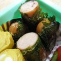 あひるの娘's cooksnap of when they made お弁当に♬ウィンナーのマヨ青じそ巻き.