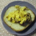3姉妹ちゃんママ's cooksnap of when they made おでんだね★ふわふわスクランブルトースト.