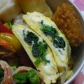 ＭＯＭＯパンダ's cooksnap of when they made お弁当にピッタリ！ほうれんチー卵焼き.