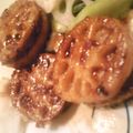 はっぴーののたん's cooksnap of when they made ごちそうだね！肉詰めレンコンの南蛮酢.