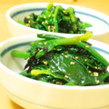 腹の上のポニョポニョ's cooksnap of when they made 磯風味☆のりたっぷりほうれん草のおひたし.