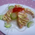 フーミン✩'s cooksnap of when they made 簡単♪やみつき☆炙りサーモン丼☆.