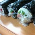 どらど～ら's cooksnap of when they made 節分には超熟食パンで作る恵方巻きロール♪.