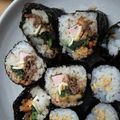 ＣｈｅｒｒｙＢ's cooksnap of when they made チーズinキムパプ（韓国風海苔巻き）.
