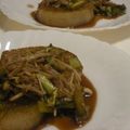 のりたんパパ's cooksnap of when they made 大根ステーキ☆きのこのバルサミコソース.