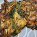 lala5's cooksnap of when they made チーズ白葱入＊豚肉と法蓮草のおつまみ焼き.