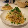 yuitt's cooksnap of when they made なめたけとツナの和風おかかパスタ☆.
