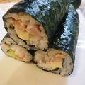 Kenmamac's cooksnap of when they made 一本で３本味わう恵方巻き.