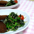 ぺたん子's cooksnap of when they made かいわれと焼海苔の簡単サラダ.