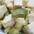 〇ちぃたん♀'s cooksnap of when they made 塩豆腐とアボカドのわさび醤油和え.