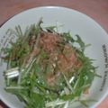 Jock's cooksnap of when they made 水菜の塩こんぶ和え、黒酢たら～り。.