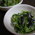 eyoshi1205's cooksnap of when they made 豆苗とじゃこわかめのお浸し.