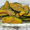 此葉。's cooksnap of when they made ★大学芋風ノンオイル焼き南瓜の蜂蜜和え★.