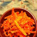 あい葉's cooksnap of when they made セロリとにんじんの明太きんぴら.