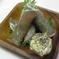 とら＆とららのママ's cooksnap of when they made 生ハム・大葉・チーズのくるくる巻き.