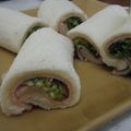 たったんぴっく♪'s cooksnap of when they made かいわれハムの♦ロールサンド◆･..