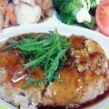 yuua122's cooksnap of when they made ヘルシー♪切り干し大根と豆腐のハンバーグ.