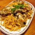 hisosari's cooksnap of when they made ぷりぷり牡蠣ｄeオイマヨ焼きそば♪.