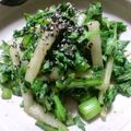 ダビデ's cooksnap of when they made 大根と春菊のごまあえ.