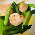 ほりもも's cooksnap of when they made 簡単☆えびと小松菜の中華炒め.