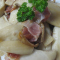 あっこりんママ's cooksnap of when they made ベーコンと茸の梅炒め.