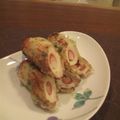 ねずこう's cooksnap of when they made アレルギーお弁当に竹輪カニカマ磯部揚げ.