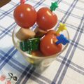 ＢＵＴＴＯＮ3's cooksnap of when they made ウインナー胡瓜プチトマトの串サラダ♪.