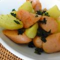 うさぎのシーマ's cooksnap of when they made ✿お魚ソーセージとポテト、大豆のカレー味.