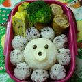 miffy77's cooksnap of when they made ★フラワー(≖益≖)♡キャラ弁★.