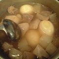 HisaponMK2's cooksnap of when they made ■　こっくり味の豚バラ大根　煮卵添え　■.
