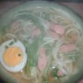 Jock's cooksnap of when they made 魚肉と水菜のうどん煮.