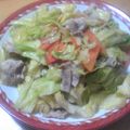 ゆのきちまま's cooksnap of when they made 豚バラとキャベツのさっぱり中華炒め.