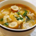 かずみんちゃん's cooksnap of when they made 温まるぅ〰チルドしゅうまいのチゲ風スープ.